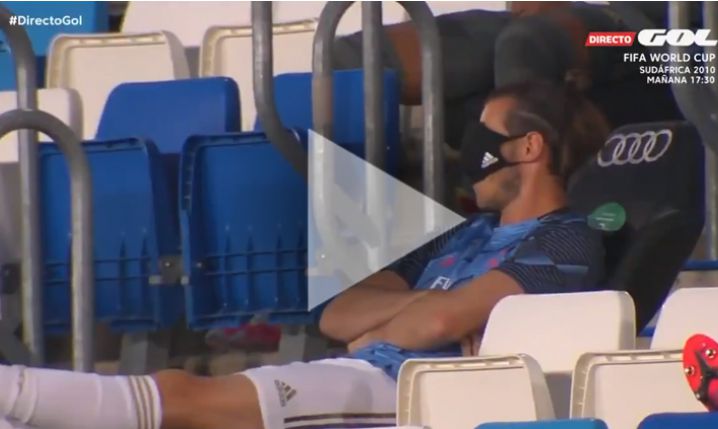 ZACHOWANIE Garetha Bale'a na ławce Realu Madryt... xD [VIDEO]